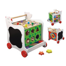Hölzernes Spielzeugkarre mit Rädern für Kinder 3 Jahre herauf